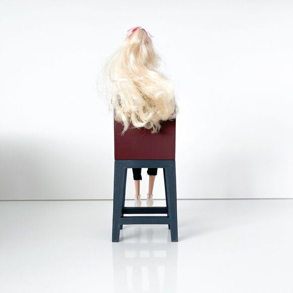 Barbie Integrity Doll Gray Kitchen Island 1:6 Scale 3 Matched Chairs 3D Printed - Picture 4 of 10